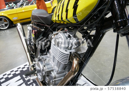 Selective focused on a high performance motorcycle engine. Selective focused on a high performance motorcycle engine. 57538840