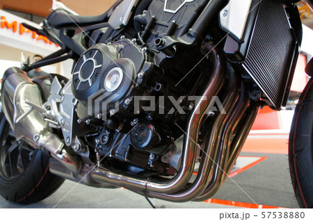 Selective focused on a high performance motorcycle engine. Selective focused on a high performance motorcycle engine. 57538880