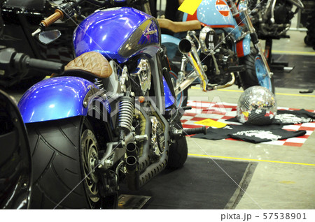 Selective focused on a high performance motorcycle engine. Selective focused on a high performance motorcycle engine. 57538901