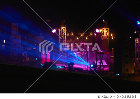 Empty stage before the concert on the riverside Empty stage before the concert on the riverside 57539261