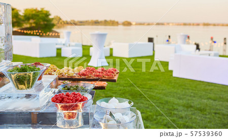 Italian antipasti wine snacks set on ice Italian antipasti wine snacks set on ice 57539360