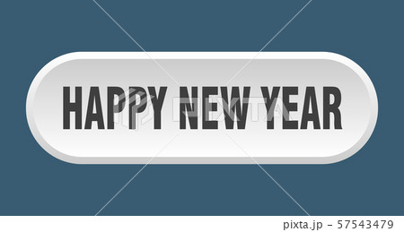 happy new year button. happy new year rounded 57543479
