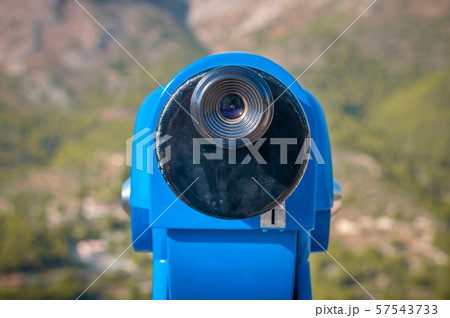 blue panoramic public binocular for panoramic view observe blue panoramic public binocular for panoramic view observe 57543733