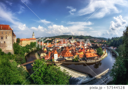 cesky krumlov town view cesky krumlov town view 57544528