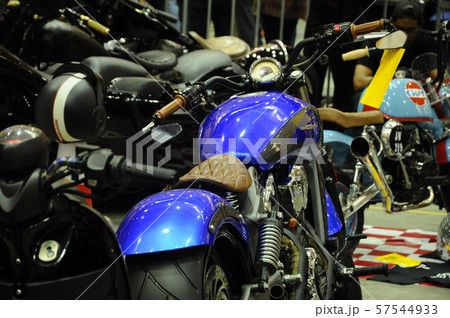 Selective focused on the high performance motorcycle handle bar and all the equipment attached to it. Selective focused on the high performance motorcycle handle bar and all the equipment attached to it. 57544933