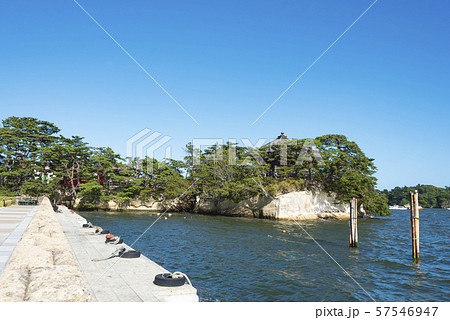 松島　日本三景　島並　島　宮城県 57546947