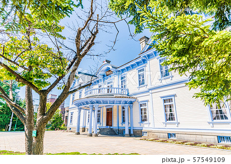 北海道の夏 中島公園 国指定重要文化財 豊平館 57549109
