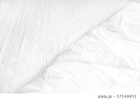 Close up of white bedding sheets and copy space Close up of white bedding sheets and copy space 57549953