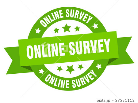 online survey ribbon. online survey round green online survey ribbon. online survey round green 57551115