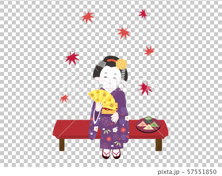 京都 かわいい舞妓さんのイラスト 京都 かわいい舞妓さんのイラスト 57551850