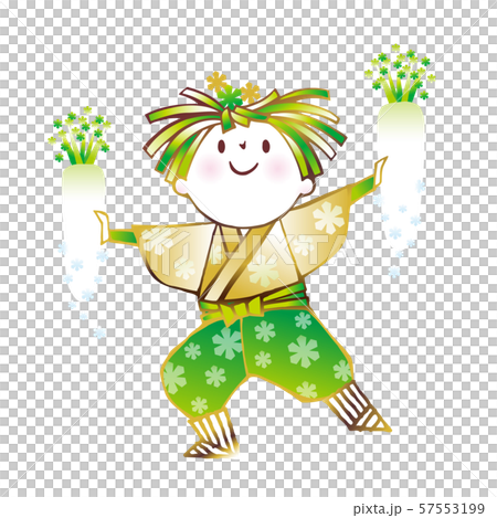 Radish Dance Solo Stock Illustration