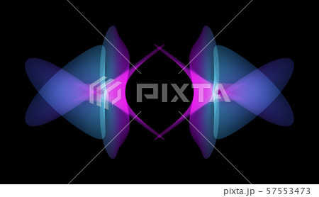 Colorful gradient organic shapes in black space. Abstract background. Futuristic free form texture. Geometric symmetry pattern. Colorful gradient organic shapes in black space. Abstract background. Futuristic free form texture. Geometric symmetry pattern. 57553473