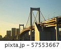 レインボーブリッジ　夕景 57553667