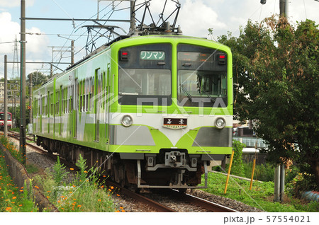 東京から近いローカル線　流鉄　若葉 57554021
