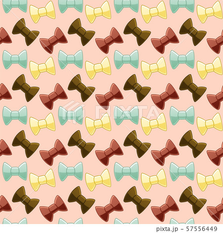 Seamless pattern of bows of different colors 57556449