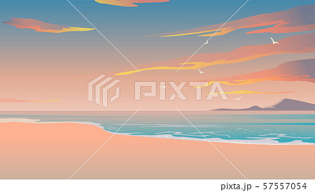 Beautiful beach, summer background, tropical landscap, tourism and travel 57557054