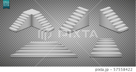 Podium, isolated on a transparent background. 3d pedestal. Vector illustration 57558422