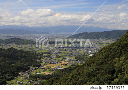北東から南西方向に見る三豊平野、高瀬町から四国中央市方向 北東から南西方向に見る三豊平野、高瀬町から四国中央市方向 57559375