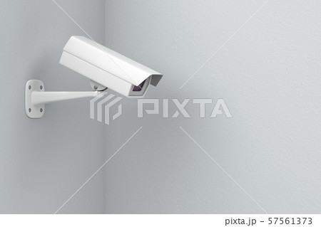 CCTV camera on wall 57561373