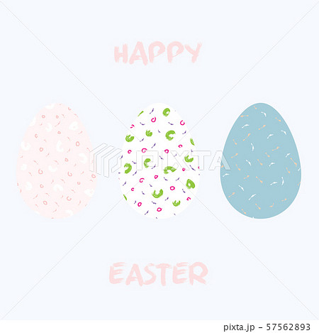 Easter eggs for holiday celebration card template 57562893
