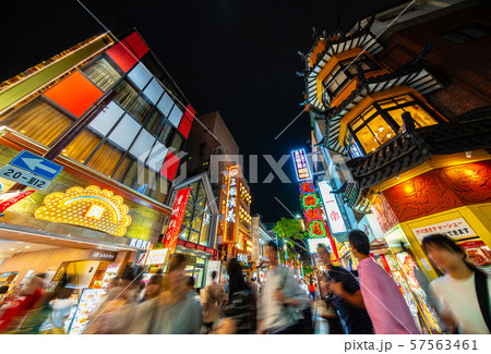 日本の横浜都市景観　 横浜中華街 57563461