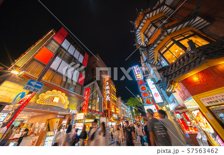 日本の横浜都市景観 横浜中華街 日本の横浜都市景観 横浜中華街 57563462