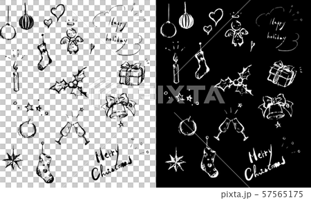Hand drawn Christmas motif set Hand drawn Christmas motif set 57565175