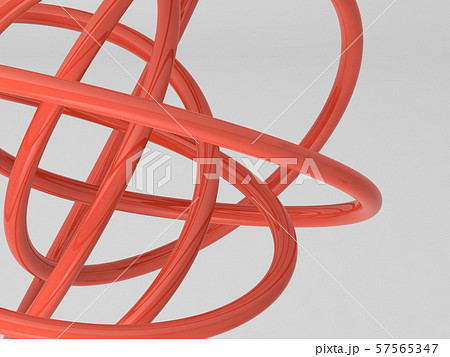 Red shiny geometric shape. Abstract 3 d Red shiny geometric shape. Abstract 3 d 57565347