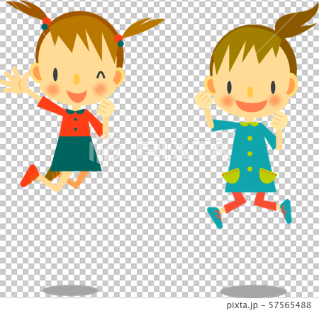女の子 ジャンプ 女の子 ジャンプ 57565488