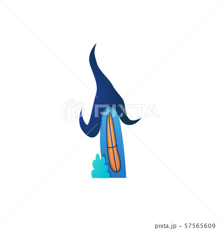 Hand-drawn wry house in trend flat gradient colors 57565609