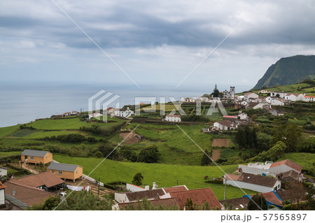 Village, nature and ocean, Azores Islands Village, nature and ocean, Azores Islands 57565897