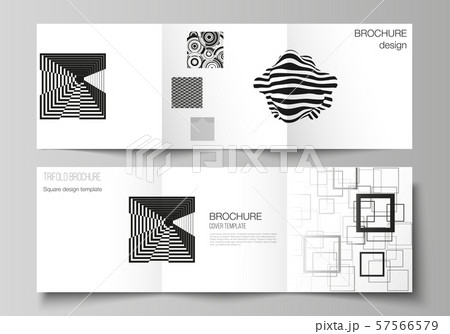 The minimal vector layout of square format covers design templates for trifold brochure, flyer 57566579