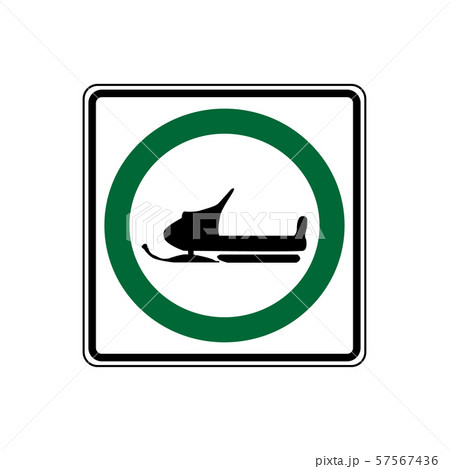 USA traffic road signs. snowmobiles may use this USA traffic road signs. snowmobiles may use this 57567436