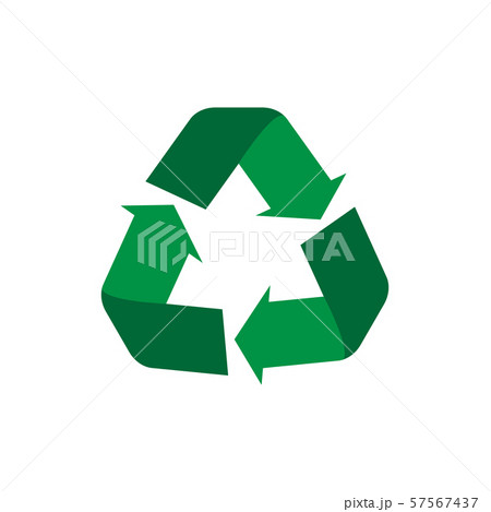 Recycle symbol flat icon, concept of world Recycle symbol flat icon, concept of world 57567437