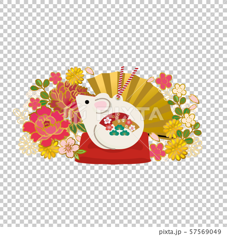 New Year S Card Material Japanese Pattern Stock Illustration