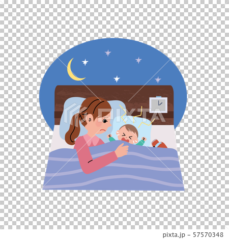 Illustration of mommy laying down Illustration of mommy laying down 57570348