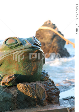 神使の蛙と夫婦岩 神使の蛙と夫婦岩 57577893