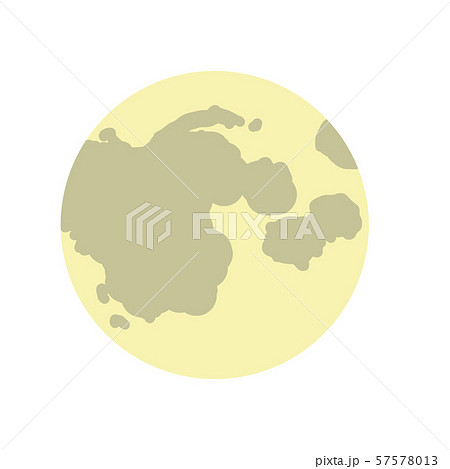 大きな満月のイラスト 57578013