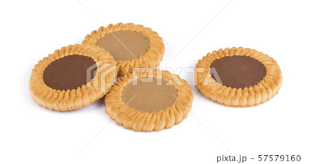Chocolate cookie isolated on white background. Chocolate cookie isolated on white background. 57579160