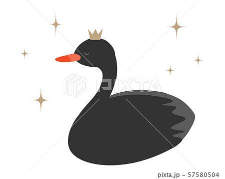 Black Bird Princess Stock Illustration