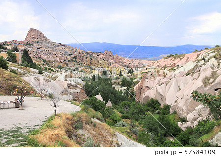 Carved houses in rock, Pigeon Valley, Uchisar, Carved houses in rock, Pigeon Valley, Uchisar, 57584109