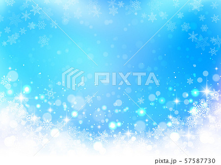 キラキラ背景_雪景色3 57587730