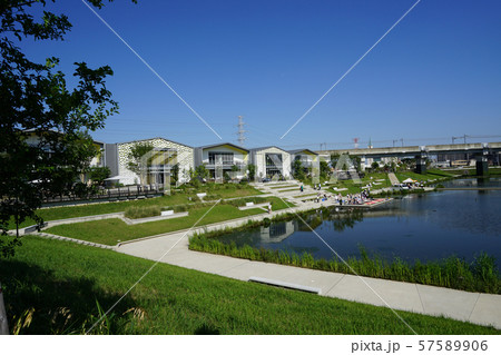 柏の葉T-SITEとアクアテラス風景<千葉県柏市> 柏の葉T-SITEとアクアテラス風景<千葉県柏市> 57589906