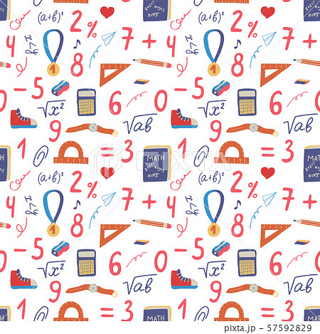 Back to school seamless pattern 57592829