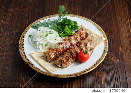 meat dish lula kebab meat dish lula kebab 57593464