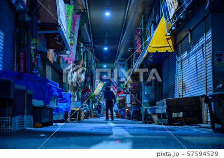夜の旦過市場【福岡県北九州市】 57594529