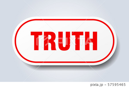 truth sign. truth rounded red sticker. truthのイラスト素材 [57595465] - PIXTA