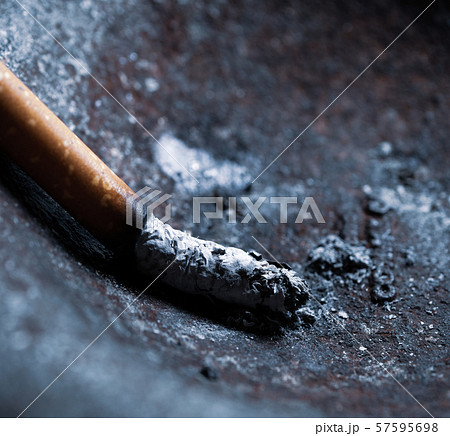 Burning cigarettes with smoke Burning cigarettes with smoke 57595698
