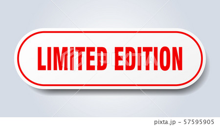 limited edition sign. limited edition rounded redのイラスト素材 [57595905] - PIXTA