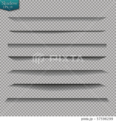 Page divider with transparent shadows isolated.のイラスト素材